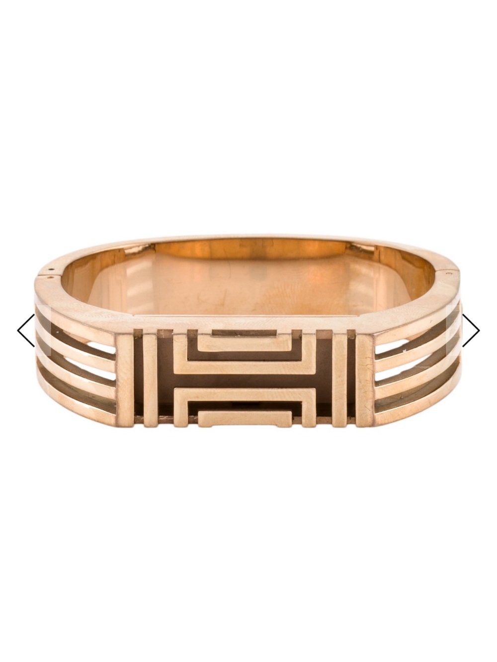Tory Burch Rose Gold Metal Hinged Fitbit Bracelet